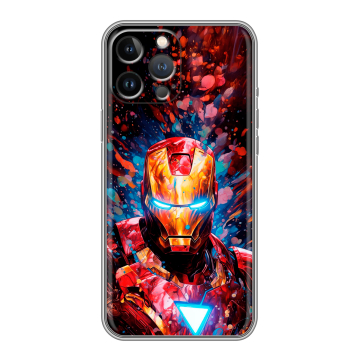 Силиконовый чехол на Iphone 13 Pro Max с принтом Железный человек Ironman Силиконовый чехол на Iphone 13 Pro Max с принтом Железный человек Ironman