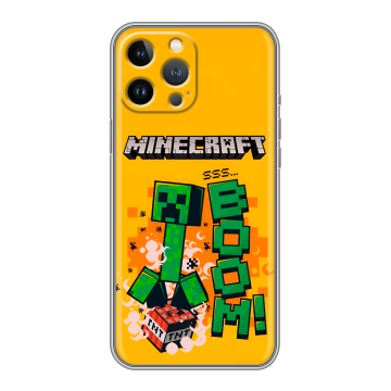 Силиконовый чехол на Iphone 13 Pro Max с принтом Майнкрафт Minecraft Силиконовый чехол на Iphone 13 Pro Max с принтом Майнкрафт Minecraft