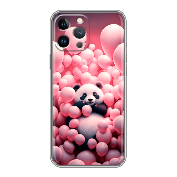 Силиконовый чехол на Iphone 13 Pro Max с принтом Панда Силиконовый чехол на Iphone 13 Pro Max с принтом Панда