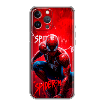 Силиконовый чехол на Iphone 13 Pro Max с принтом Spiderman Человек паук Силиконовый чехол на Iphone 13 Pro Max с принтом Spiderman Человек паук