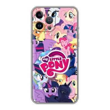 Силиконовый чехол на Iphone 13 Pro Max с принтом My little pony Дружба чудо
