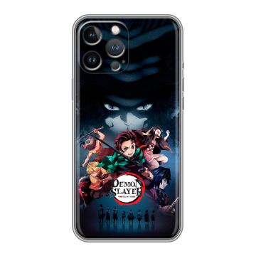 Силиконовый чехол на Iphone 13 Pro Max с принтом Demon Slayer Клинок рассекающий демонов Силиконовый чехол на Iphone 13 Pro Max с принтом Demon Slayer Клинок рассекающий демонов