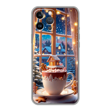 Силиконовый чехол на Iphone 13 Pro Max с принтом Новый год