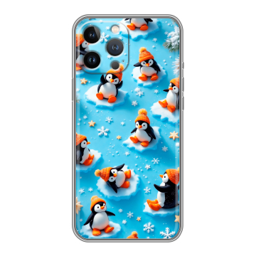 Силиконовый чехол на Iphone 13 Pro Max с принтом Новый год