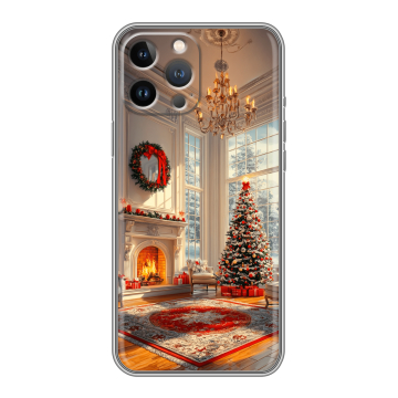 Силиконовый чехол на Iphone 13 Pro Max с принтом Новый год