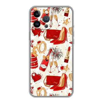 Силиконовый чехол на Iphone 13 Pro Max с принтом Новый год