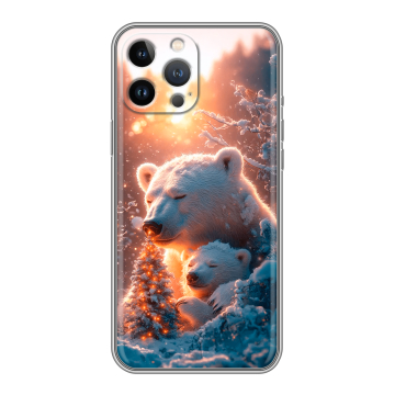 Силиконовый чехол на Iphone 13 Pro Max с принтом Новый год
