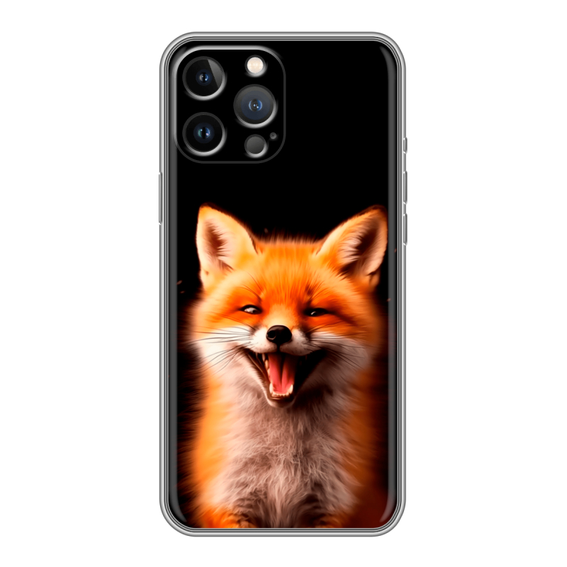 Силиконовый чехол на Iphone 13 Pro Max с принтом Лиса Силиконовый чехол на Iphone 13 Pro Max с принтом Лиса