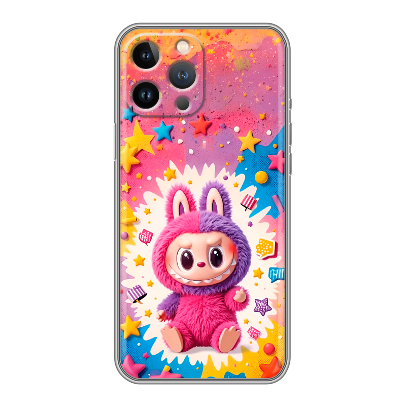 Силиконовый чехол на Iphone 13 Pro Max с принтом Labubu Лабубу Силиконовый чехол на Iphone 13 Pro Max с принтом Labubu Лабубу