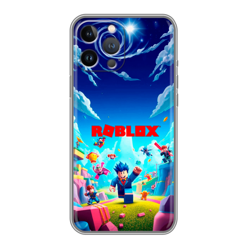 Силиконовый чехол на Iphone 13 Pro Max с принтом Roblox Роблокс Силиконовый чехол на Iphone 13 Pro Max с принтом Roblox Роблокс