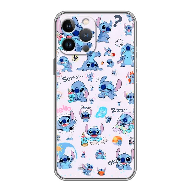 Силиконовый чехол на Iphone 13 Pro Max с принтом Лило и Стич Силиконовый чехол на Iphone 13 Pro Max с принтом Лило и Стич
