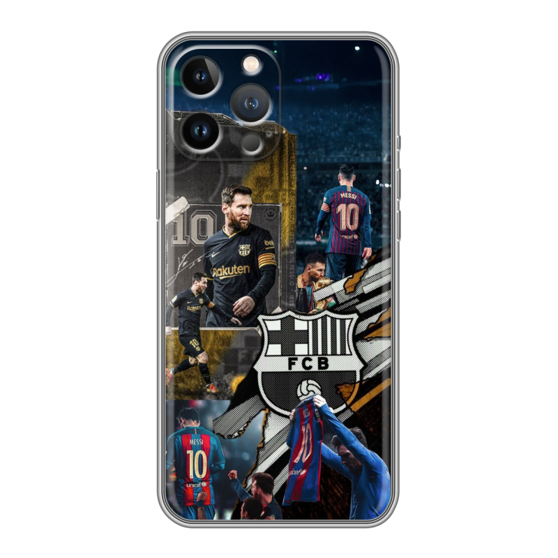 Силиконовый чехол на Iphone 13 Pro Max с принтом Messi Barcelona Силиконовый чехол на Iphone 13 Pro Max с принтом Messi Barcelona
