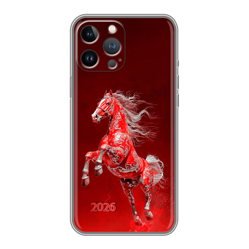 Силиконовый чехол на Iphone 13 Pro Max с принтом Новый год Силиконовый чехол на Iphone 13 Pro Max с принтом Новый год