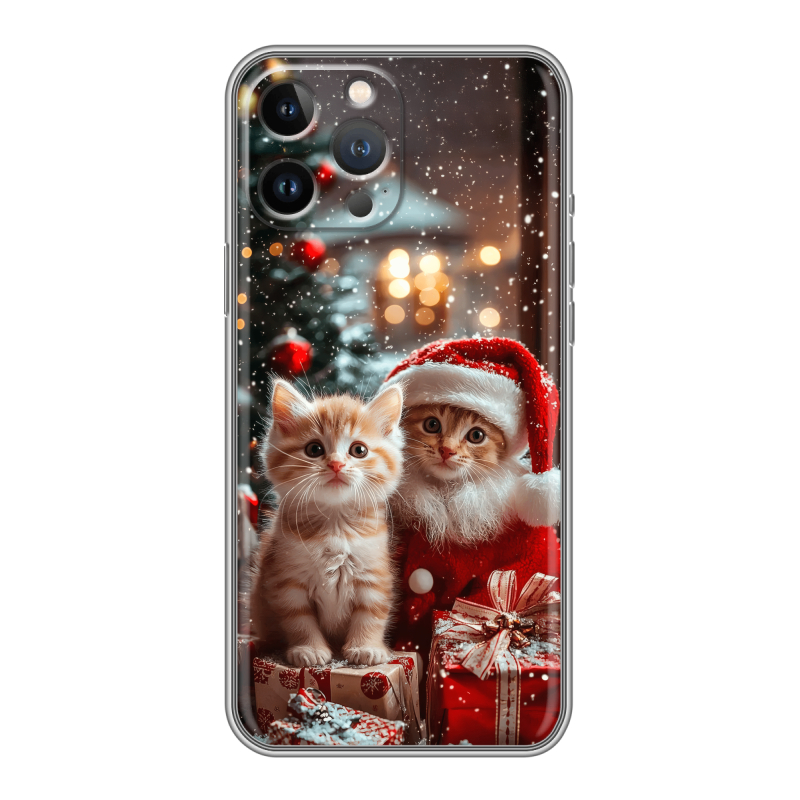 Силиконовый чехол на Iphone 13 Pro Max с принтом Новый год Силиконовый чехол на Iphone 13 Pro Max с принтом Новый год