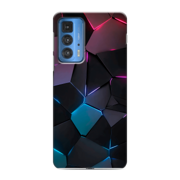 Силиконовый чехол на Motorola Edge 20 Pro с принтом Геометрия неона Силиконовый чехол на Motorola Edge 20 Pro с принтом Геометрия неона