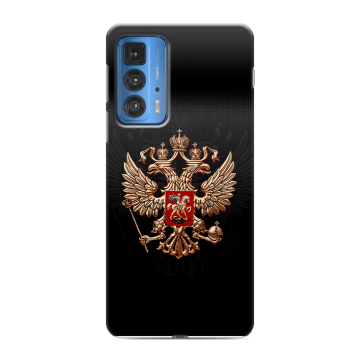 Силиконовый чехол на Motorola Edge 20 Pro с принтом Герб России Силиконовый чехол на Motorola Edge 20 Pro с принтом Герб России
