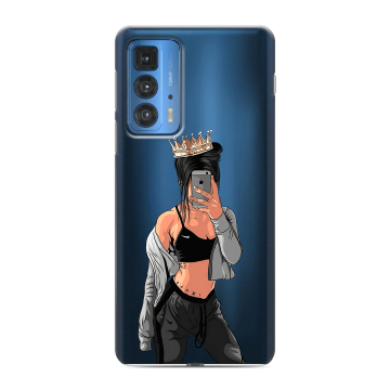 Силиконовый чехол на Motorola Edge 20 Pro с принтом Женские принты Силиконовый чехол на Motorola Edge 20 Pro с принтом Женские принты