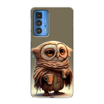 Силиконовый чехол на Motorola Edge 20 Pro с принтом Сова Силиконовый чехол на Motorola Edge 20 Pro с принтом Сова