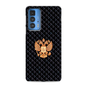 Силиконовый чехол на Motorola Edge 20 Pro с принтом Герб России принт Силиконовый чехол на Motorola Edge 20 Pro с принтом Герб России принт