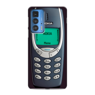Силиконовый чехол на Motorola Edge 20 Pro с принтом Старый телефон
