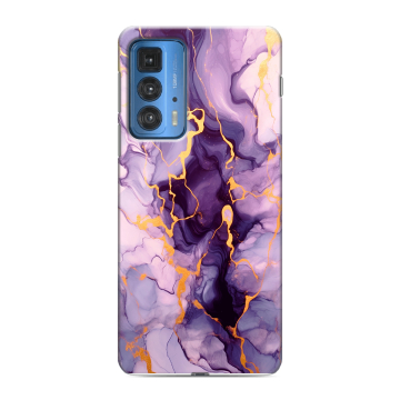 Силиконовый чехол на Motorola Edge 20 Pro с принтом Мрамор