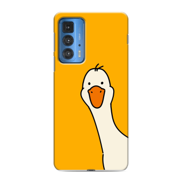 Силиконовый чехол на Motorola Edge 20 Pro с принтом Утка