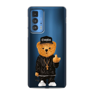 Силиконовый чехол на Motorola Edge 20 Pro с принтом Мишка