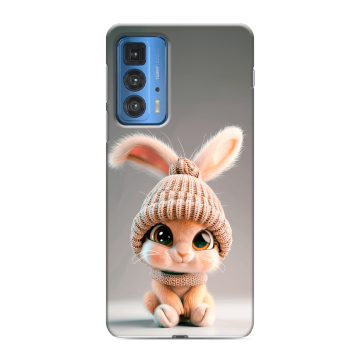 Силиконовый чехол на Motorola Edge 20 Pro с принтом Кролик