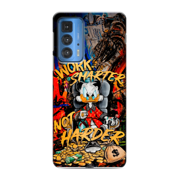 Силиконовый чехол на Motorola Edge 20 Pro с принтом Дональд Дак Деньги Силиконовый чехол на Motorola Edge 20 Pro с принтом Дональд Дак Деньги