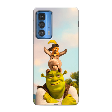 Силиконовый чехол на Motorola Edge 20 Pro с принтом Шрек Shrek