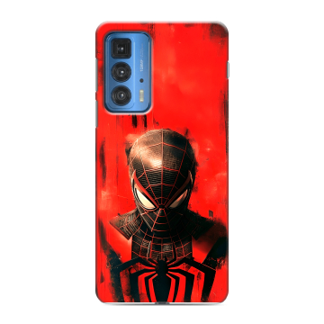 Силиконовый чехол на Motorola Edge 20 Pro с принтом человек паук spiderman
