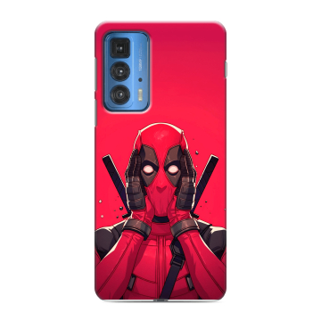 Силиконовый чехол на Motorola Edge 20 Pro с принтом Дедпул Deadpool