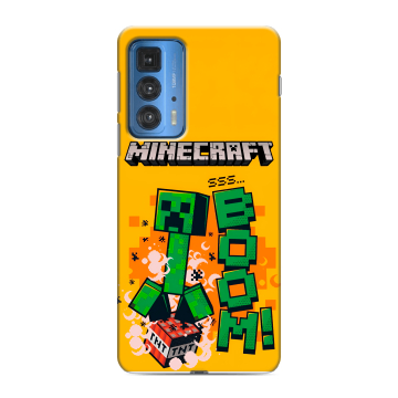 Силиконовый чехол на Motorola Edge 20 Pro с принтом Майнкрафт Minecraft