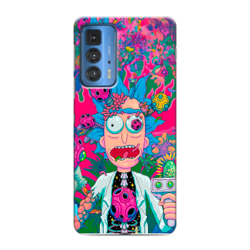 Силиконовый чехол на Motorola Edge 20 Pro с принтом Рик и Морти Rick Morty