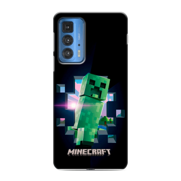 Силиконовый чехол на Motorola Edge 20 Pro с принтом Майнкрафт Minecraft