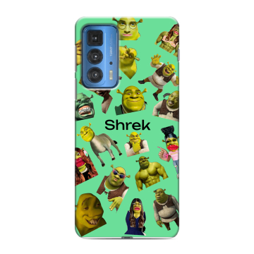 Силиконовый чехол на Motorola Edge 20 Pro с принтом Шрек Shrek