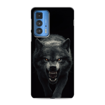 Силиконовый чехол на Motorola Edge 20 Pro с принтом Волк