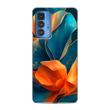 Силиконовый чехол на Motorola Edge 20 Pro с принтом Цветы