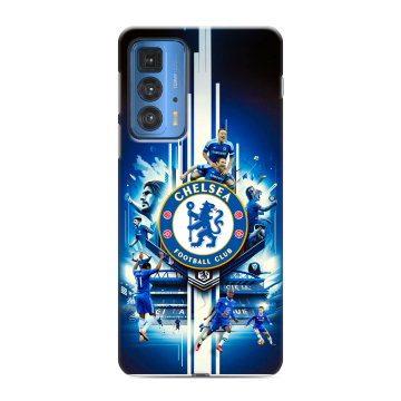 Силиконовый чехол на Motorola Edge 20 Pro с принтом Chelsea Челси