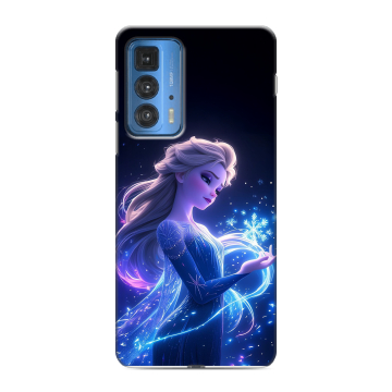 Силиконовый чехол на Motorola Edge 20 Pro с принтом Холодное сердце Frozen