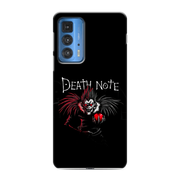 Силиконовый чехол на Motorola Edge 20 Pro с принтом Death note Тетрадь смерти