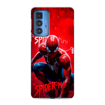 Силиконовый чехол на Motorola Edge 20 Pro с принтом Spiderman Человек паук