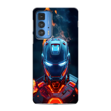 Силиконовый чехол на Motorola Edge 20 Pro с принтом IronMan Железный человек