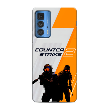 Силиконовый чехол на Motorola Edge 20 Pro с принтом Counter Strike