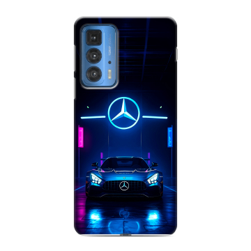Силиконовый чехол на Motorola Edge 20 Pro с принтом Mercedes Мерседес