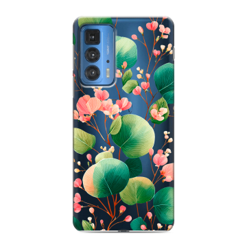 Силиконовый чехол на Motorola Edge 20 Pro с принтом женский