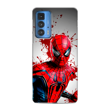 Силиконовый чехол на Motorola Edge 20 Pro с принтом Spiderman Человек паук