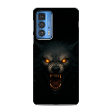 Силиконовый чехол на Motorola Edge 20 Pro с принтом Волк