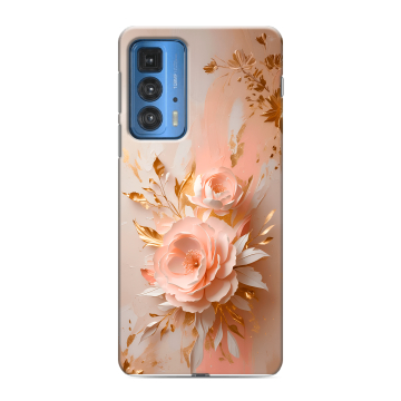 Силиконовый чехол на Motorola Edge 20 Pro с принтом женский