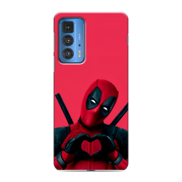 Силиконовый чехол на Motorola Edge 20 Pro с принтом Дедпул Deadpool
